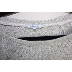 Splendid Sweaters - Splendid Waffle Knit Gray Oversized Crop Sweater Splendid Sweaters - Splendid Waffle Knit Gray Oversized Crop Sweater